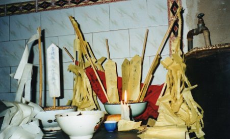 Li Wenjin's altar, 1999.